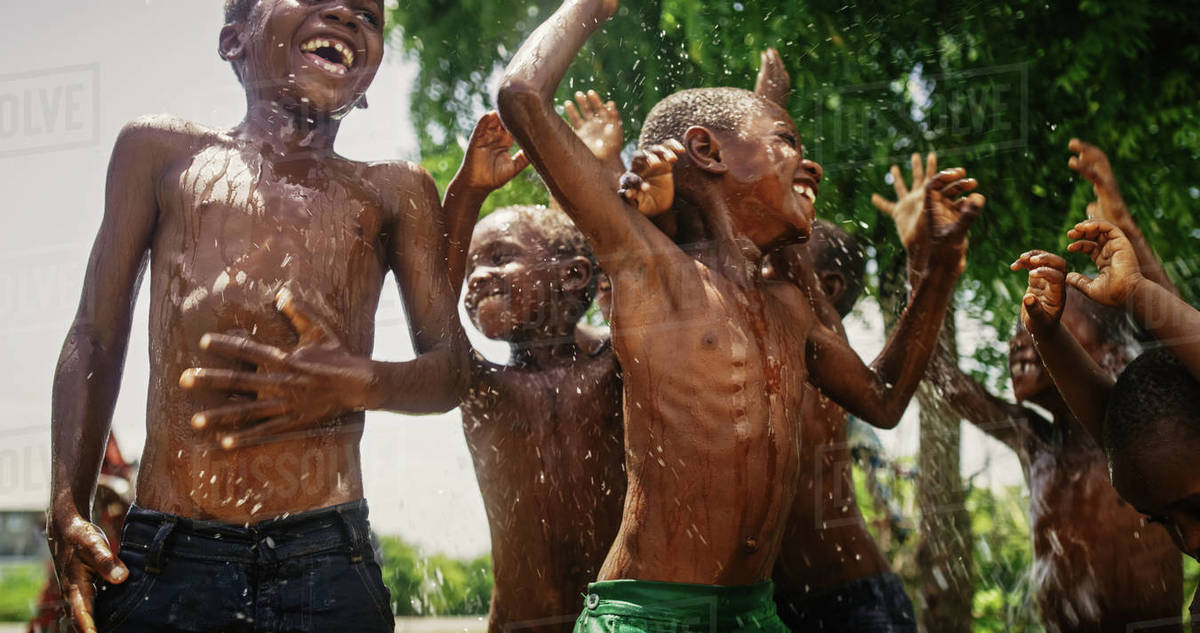 Children benefiting from water-secure partnerships