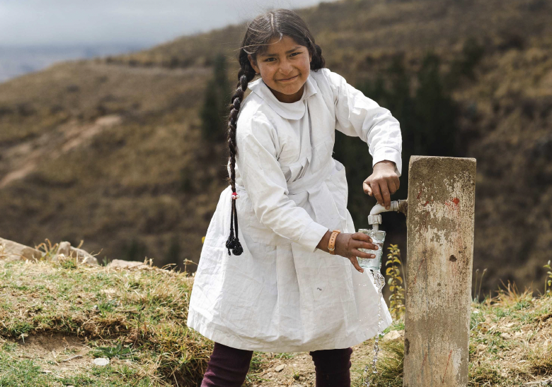 Refugee camp and surrounding community